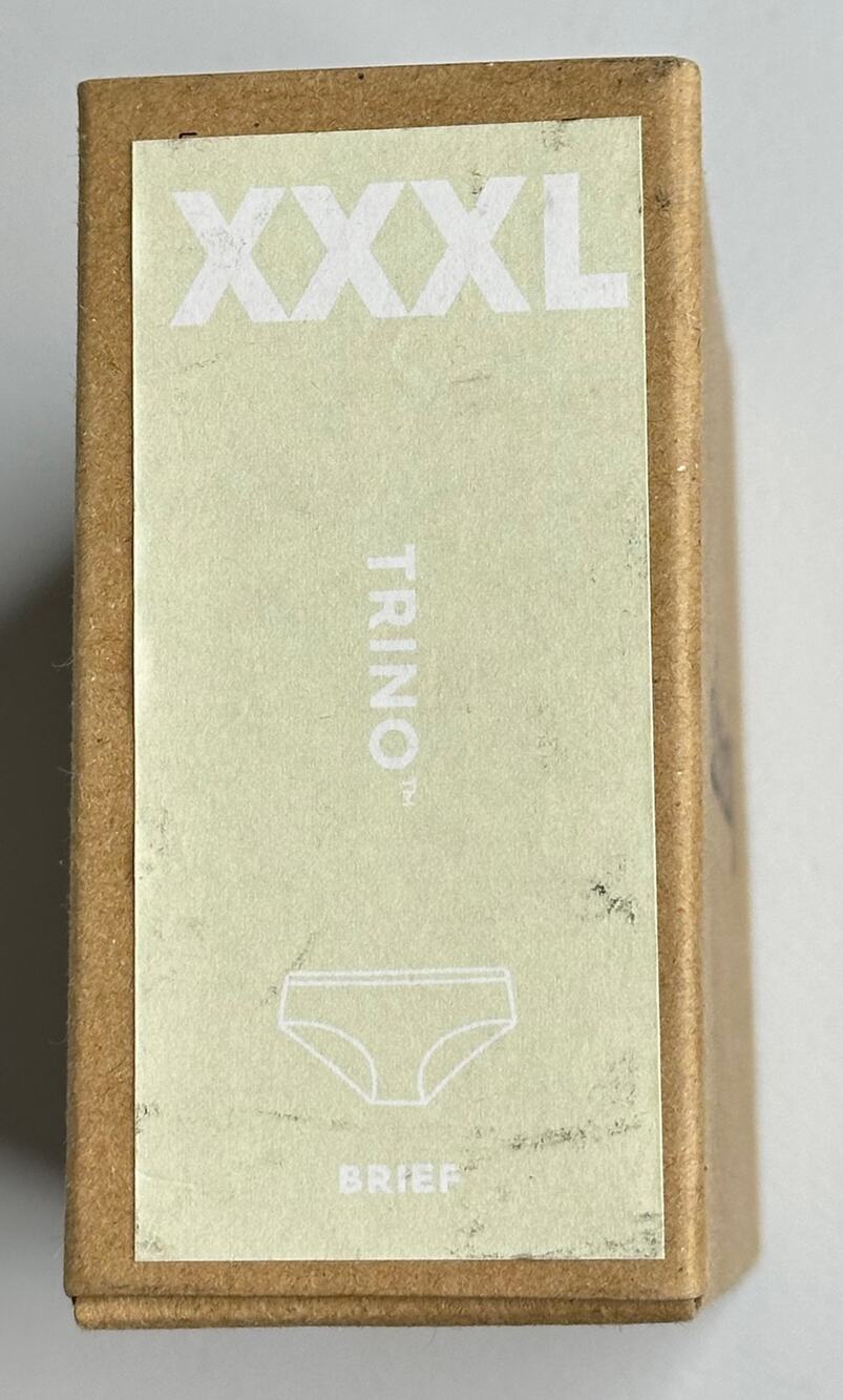 Allbirds Trino Brief Panty Peppercorn Gray 3XL NWT Eucalyptus Merino Wool 3X